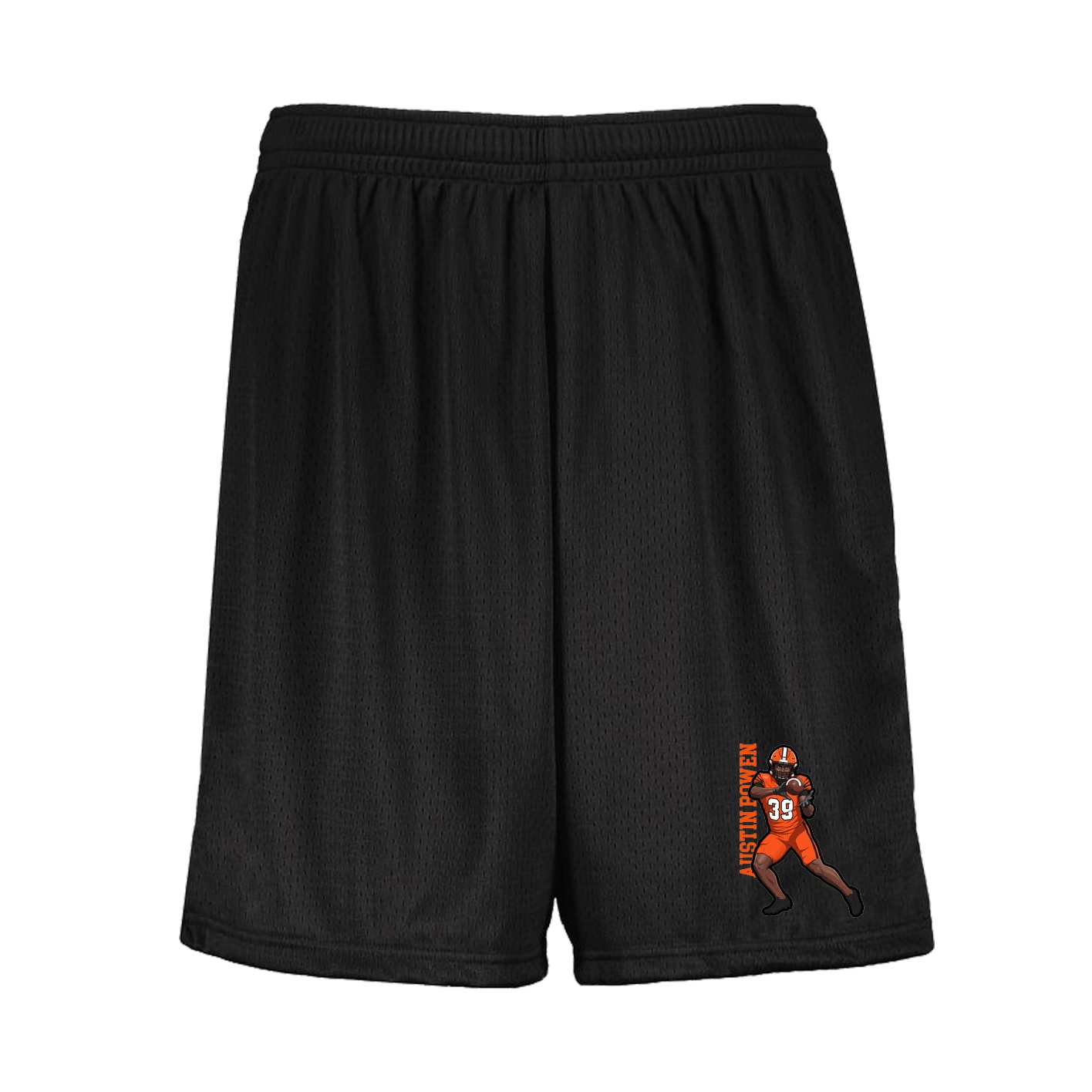 Shorts — Name Vertical in Black