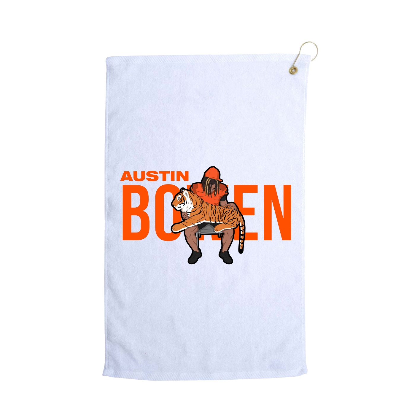 Golf Towel — Player Name in White