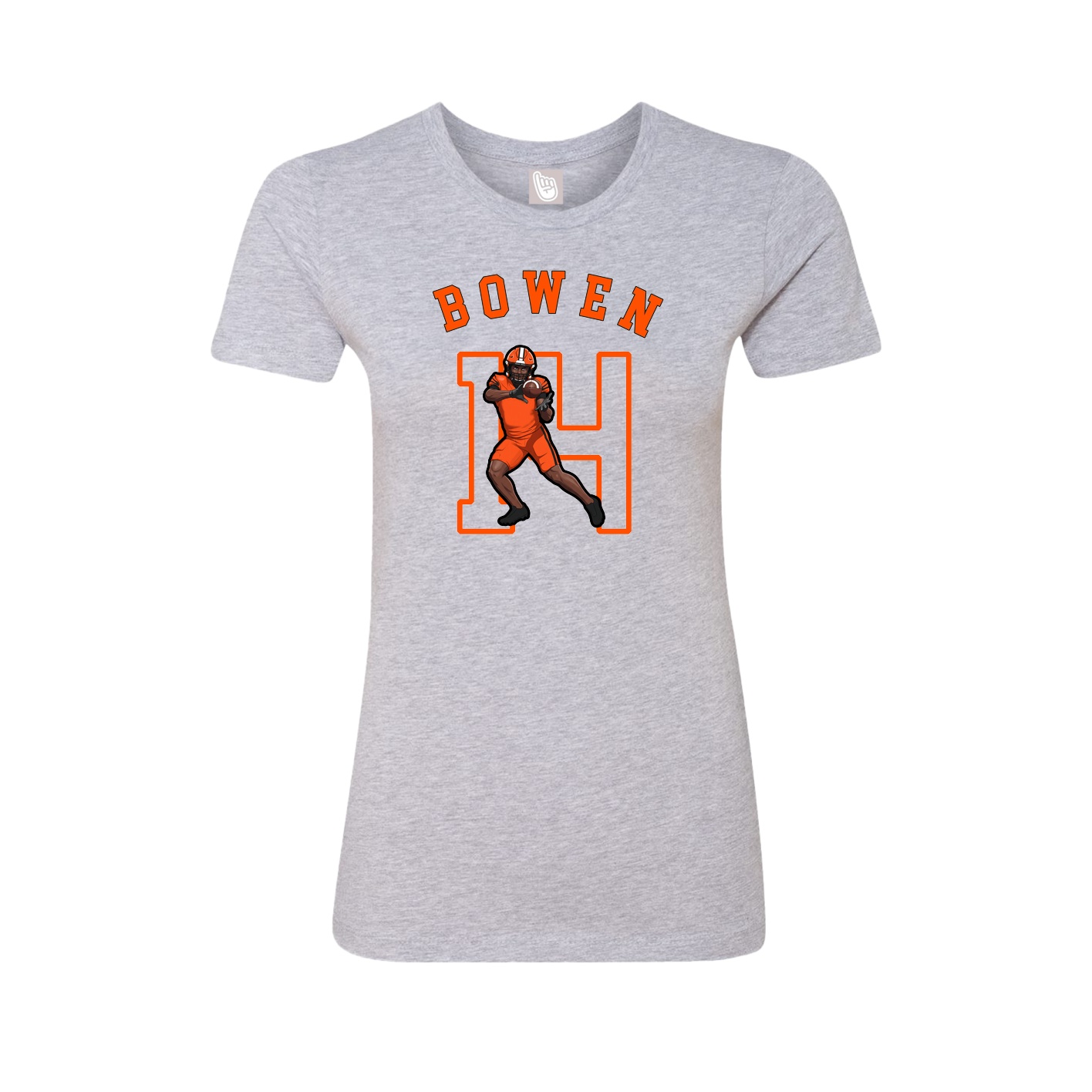 Fitted Women's Tee — Shirsey Arch in Grey