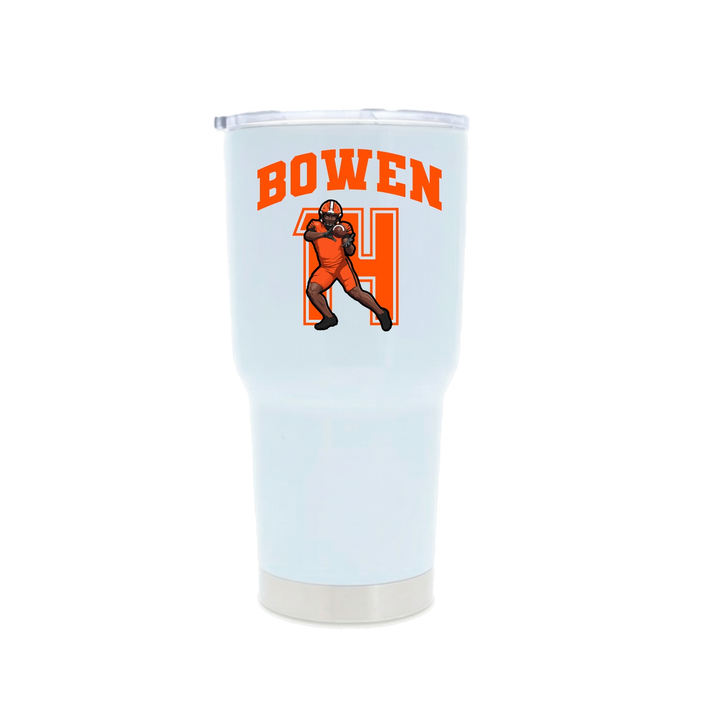 30oz Stainless Steel Tumbler — Number in White