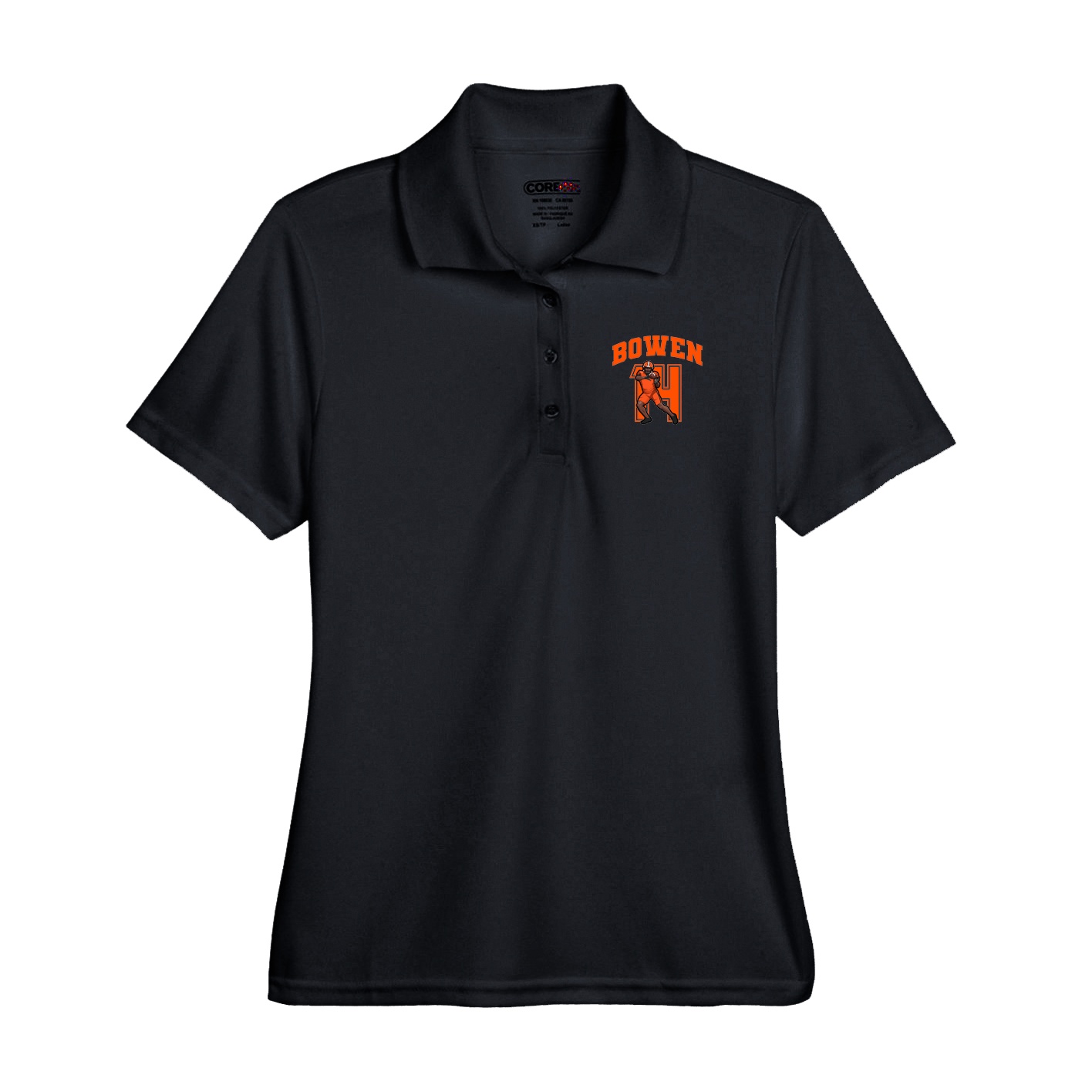 Performance Polo — Number in Black
