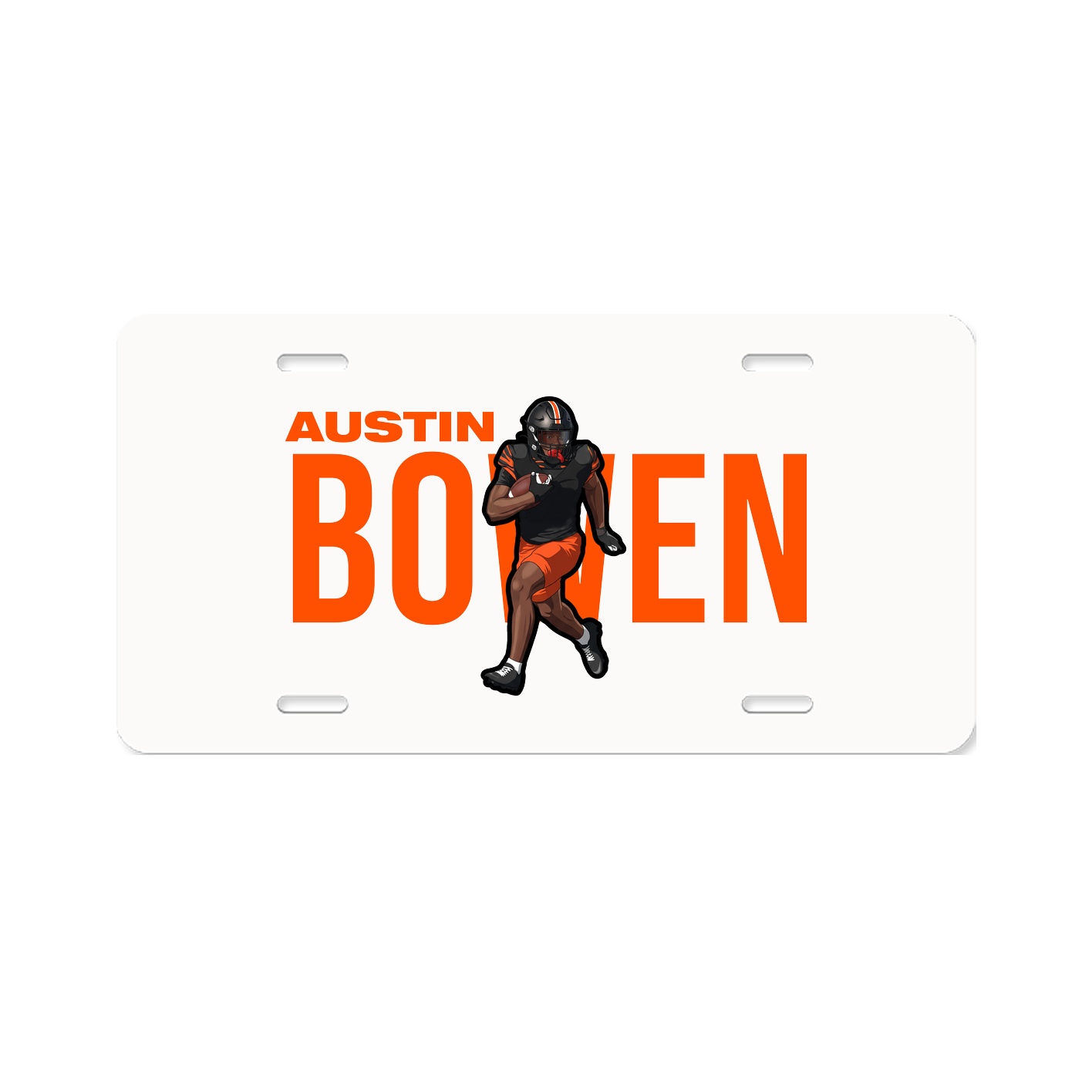 License Plate — Player Name in Classic