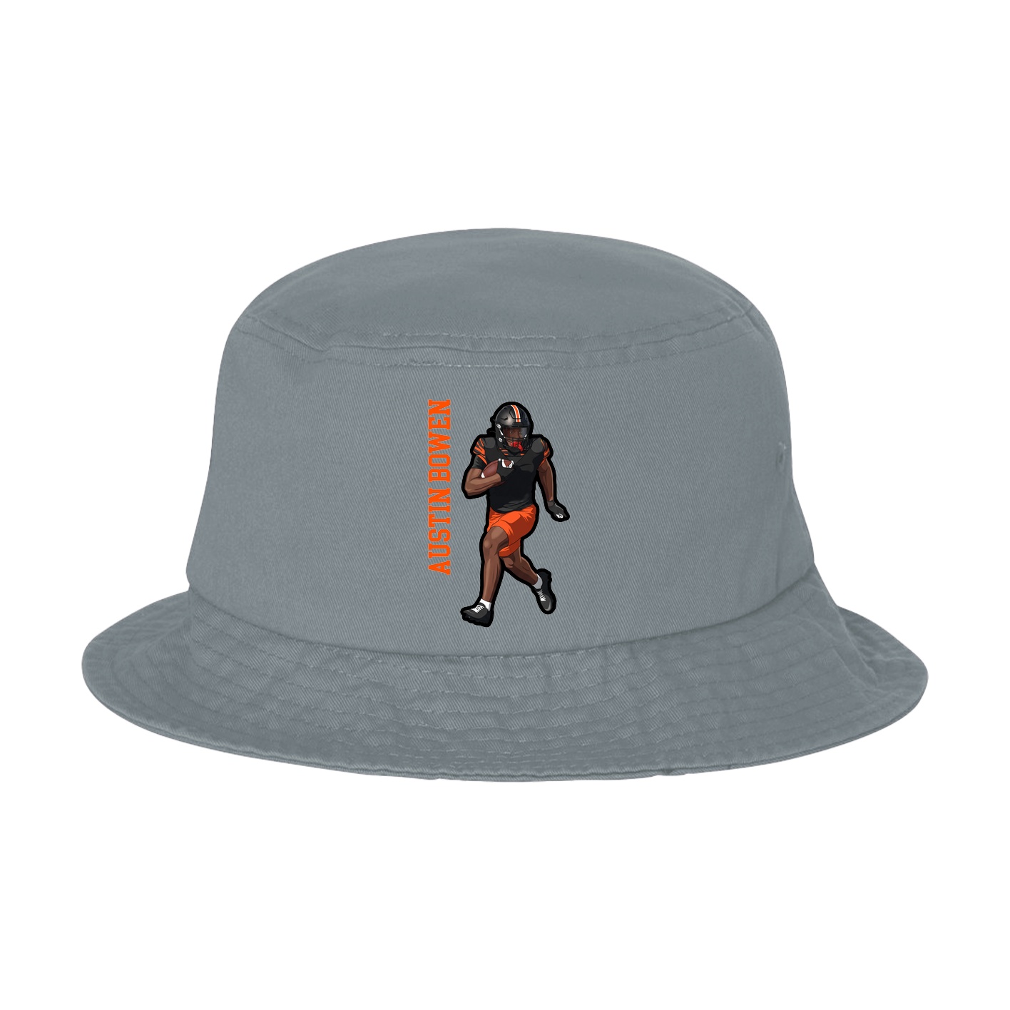 Bucket Cap — Name Vertical in Grey