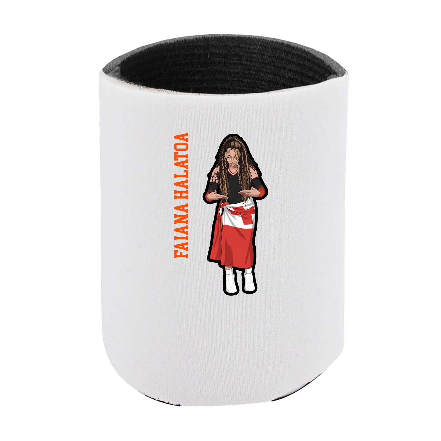 Can Holder — Name Vertical in White