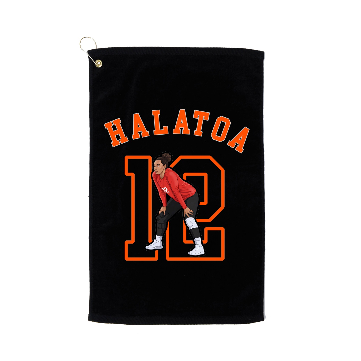 Golf Towel — Shirsey Arch in Black