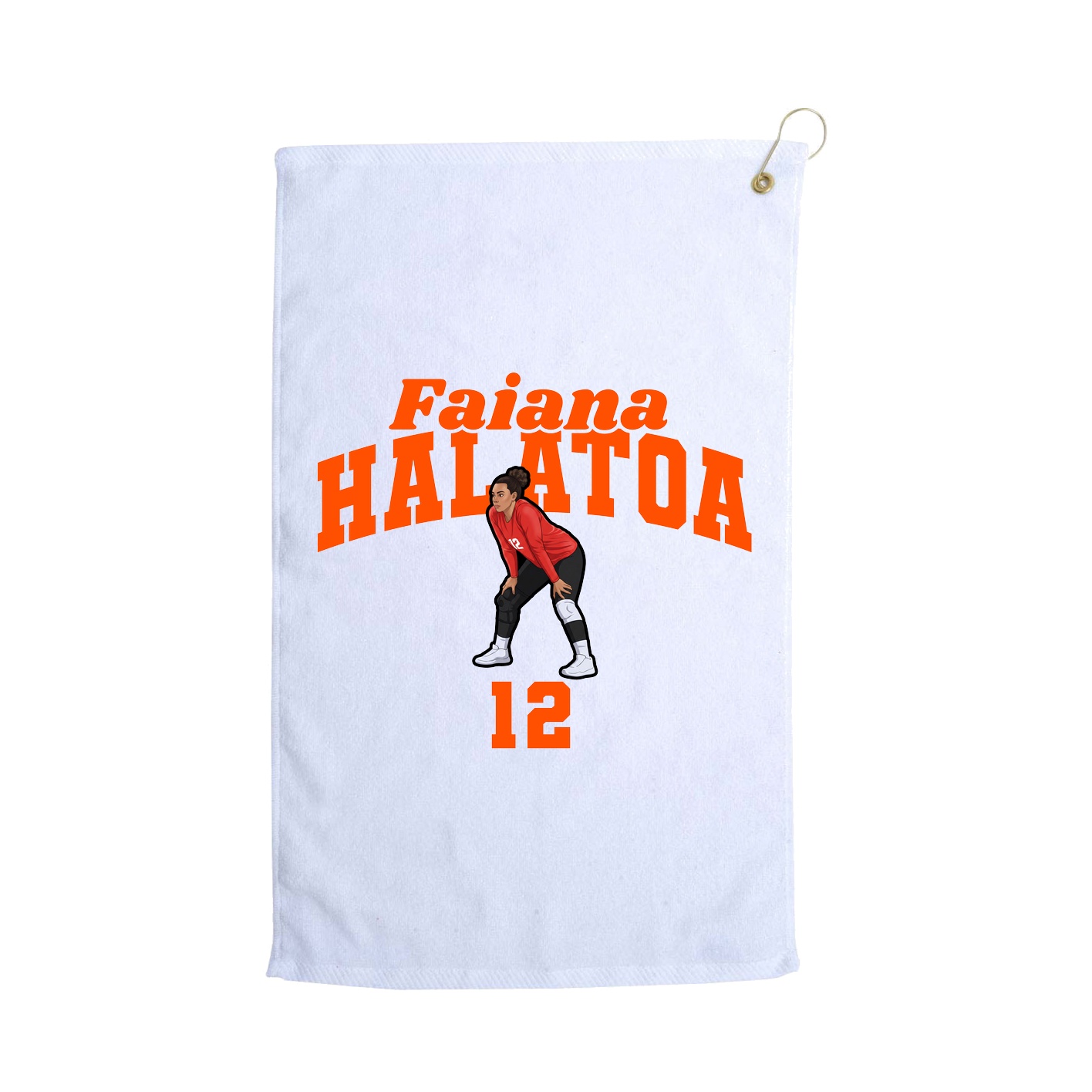 Golf Towel — Signature Arch in White