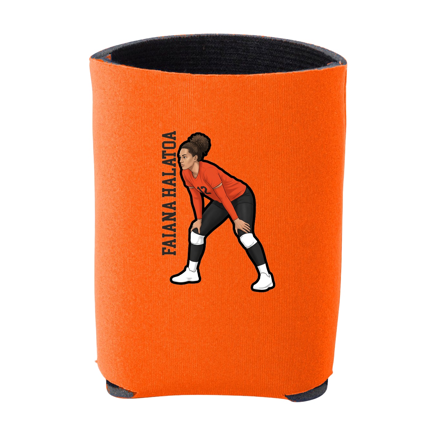 Can Holder — Name Vertical in Orange