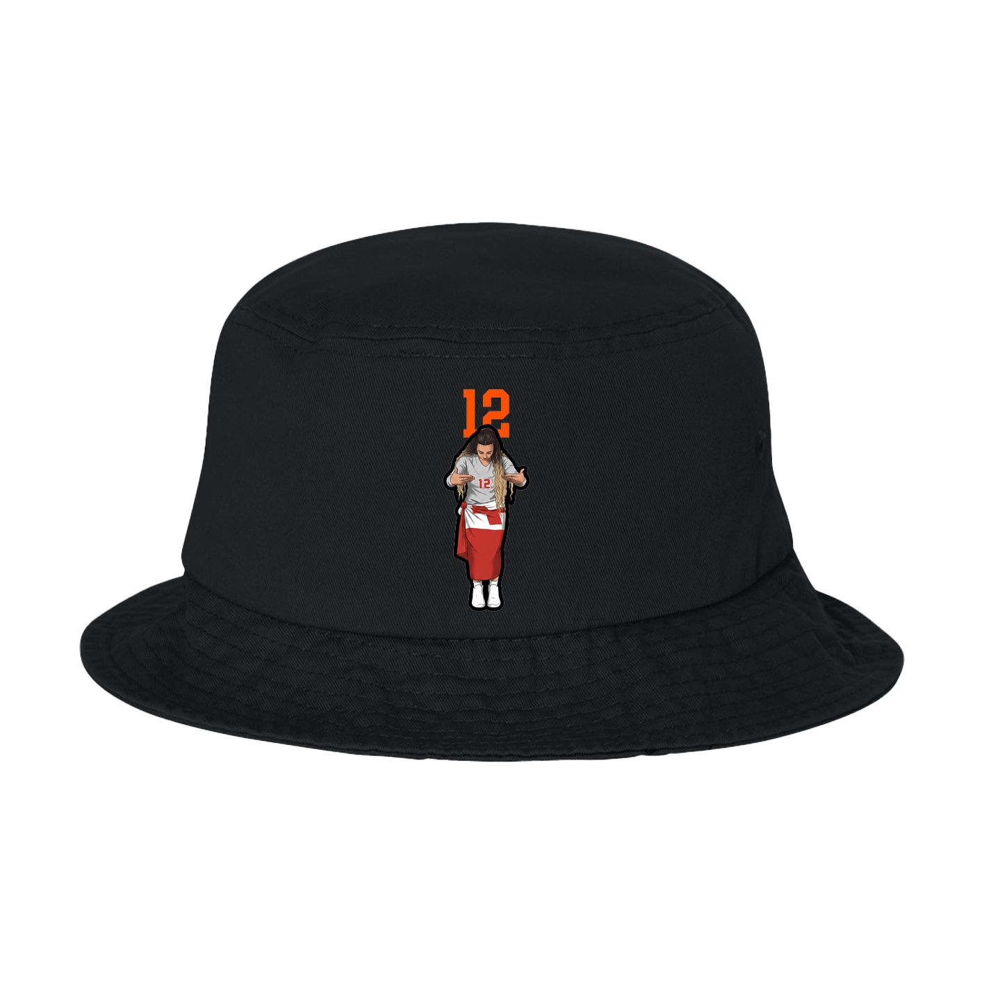 Bucket Cap — Number Top in Black