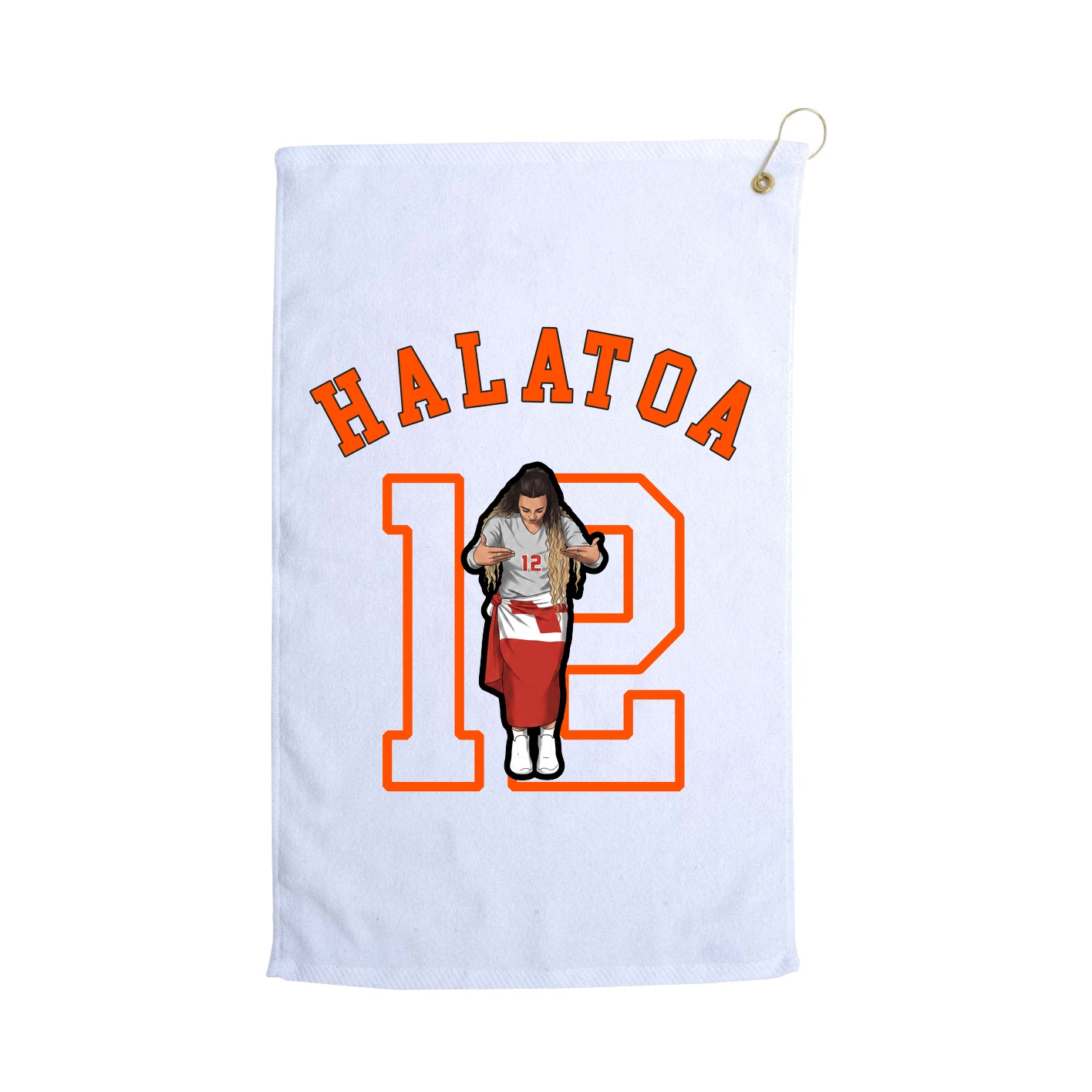 Golf Towel — Shirsey Arch in White