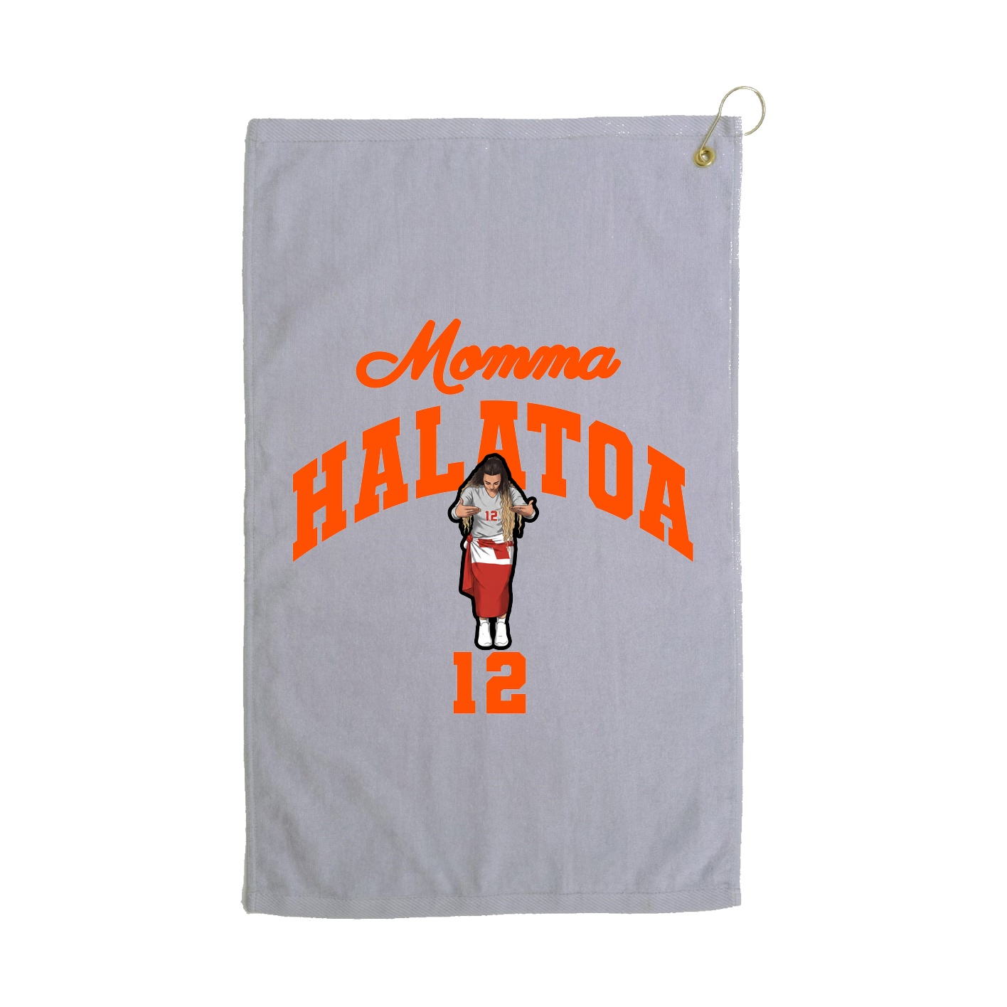 Golf Towel — Mothers Day Arch in Grey