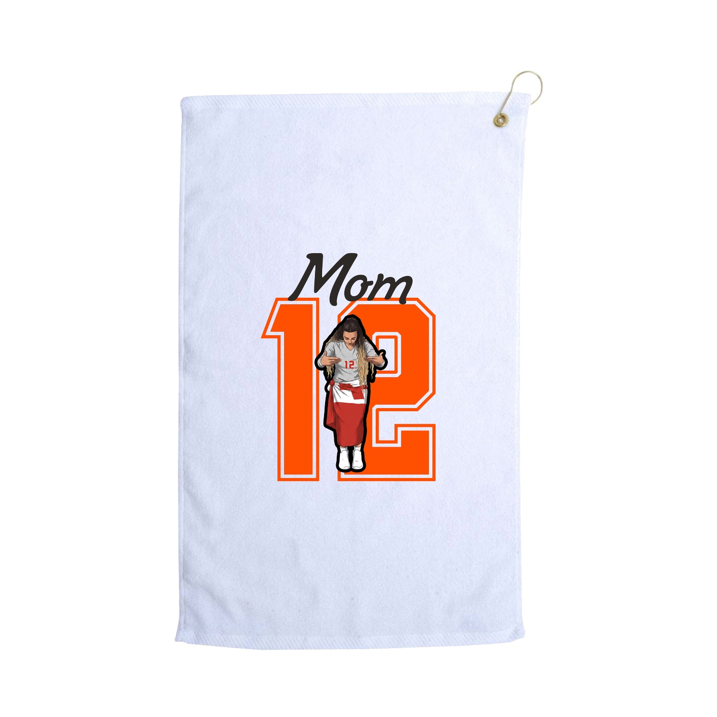 Golf Towel — Mothers Day Shirsey in White