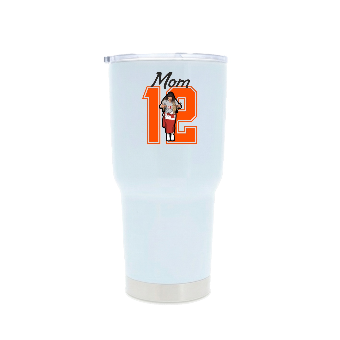 30oz Stainless Steel Tumbler — Mothers Day Shirsey in White