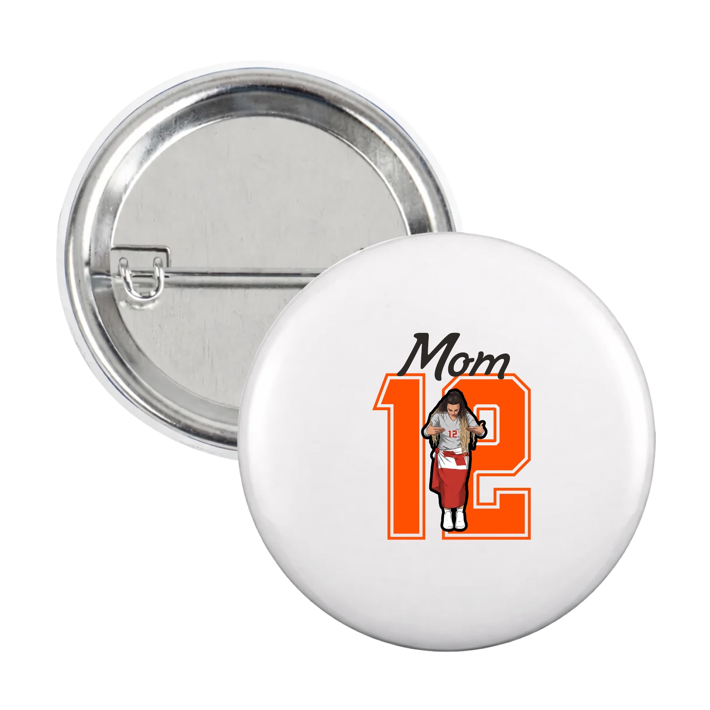 Game Day Button — Mothers Day Shirsey in White