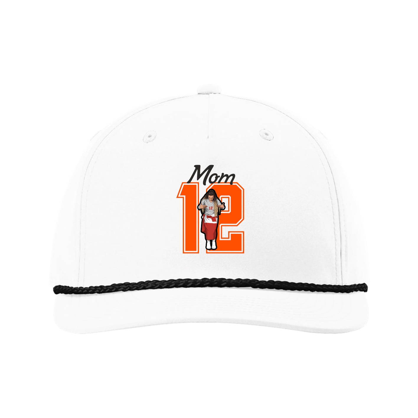 Five-Panel Classic Rope Cap — Mothers Day Shirsey in White