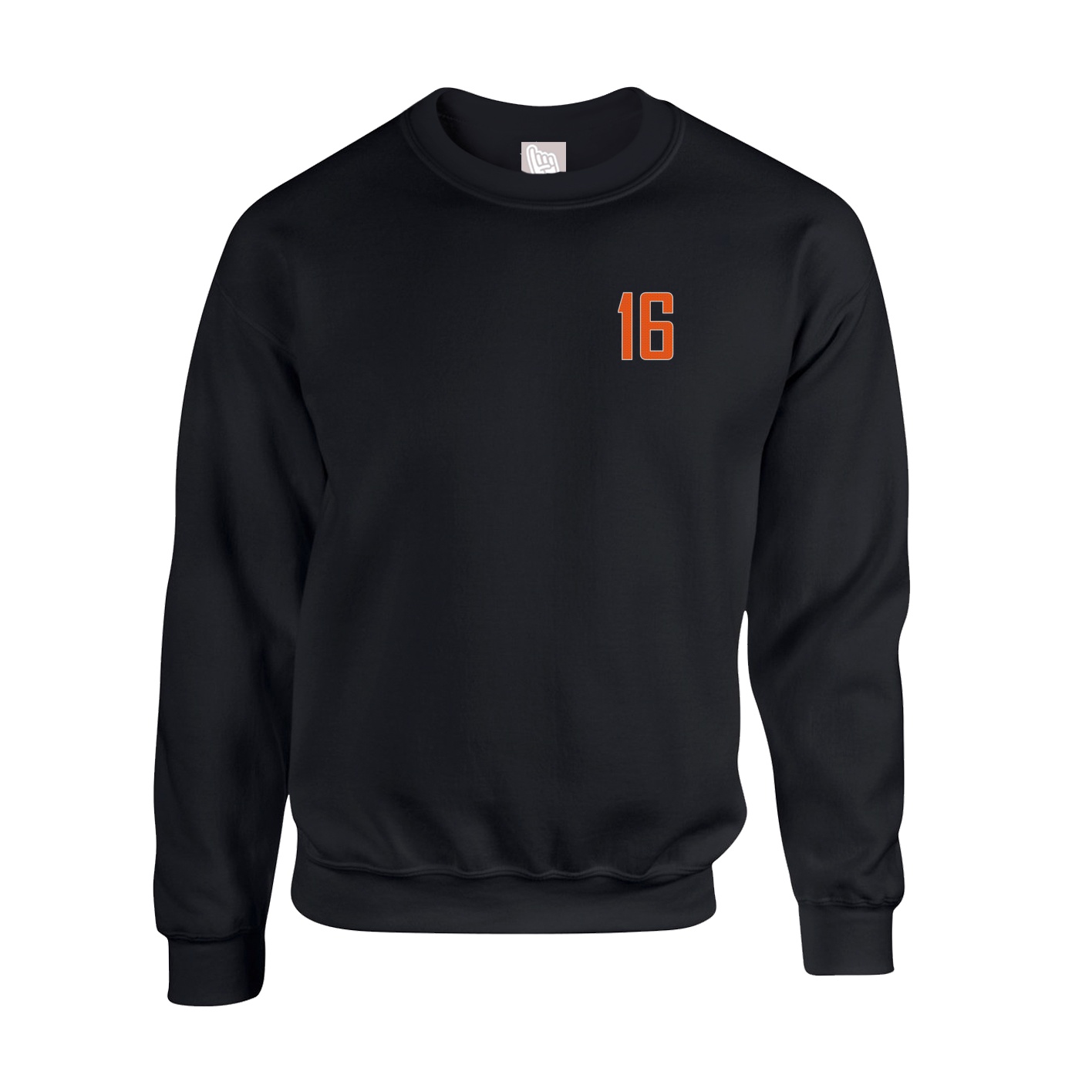 Fleece Crew — Front Shirsy in Black