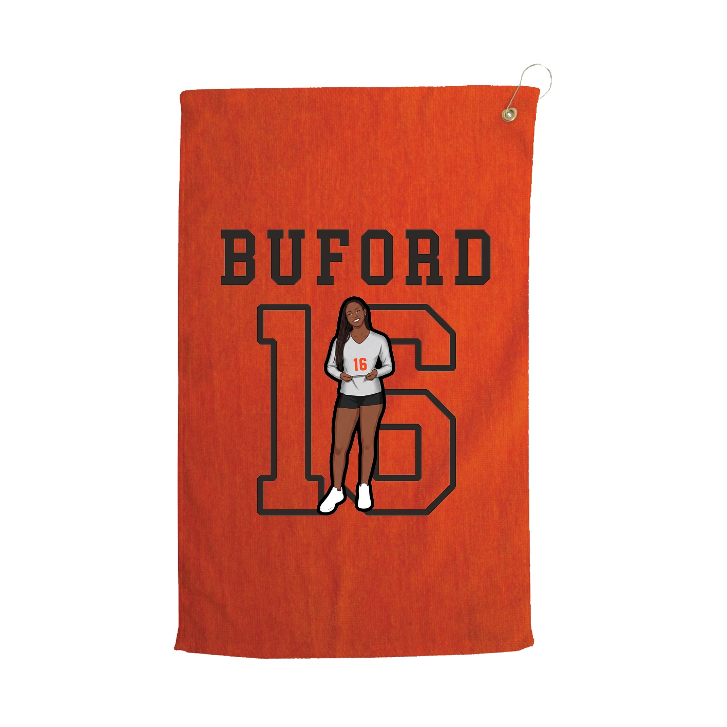 Golf Towel — Shirsey in Orange