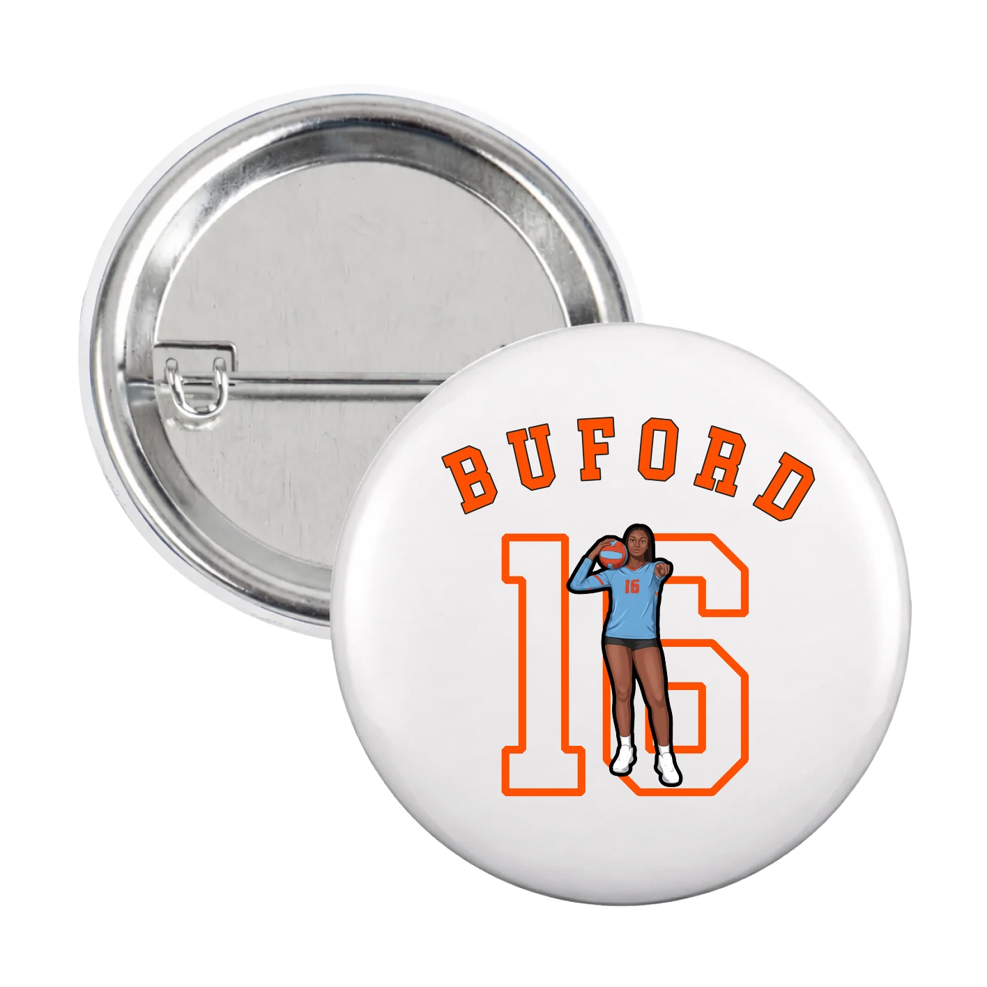 Game Day Button — Shirsey Arch in White