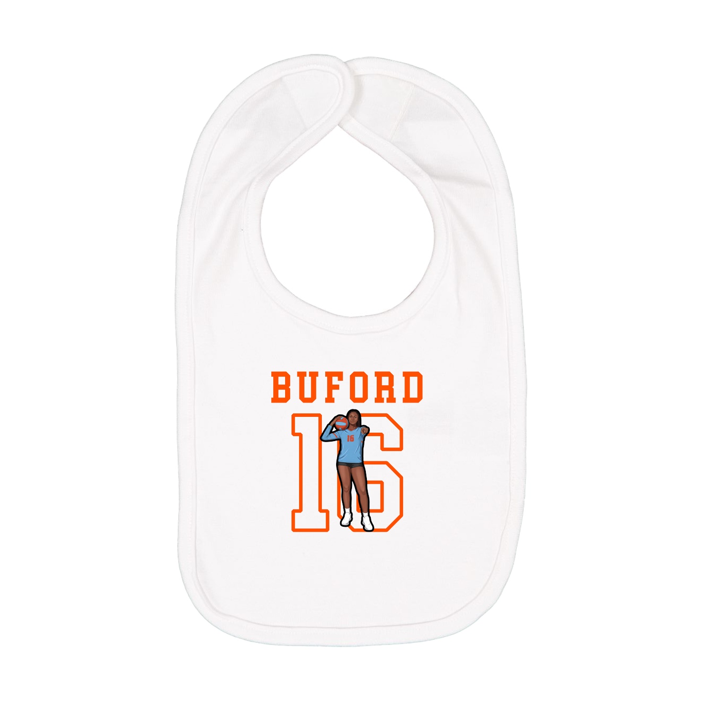 Infant Bib — Shirsey in White