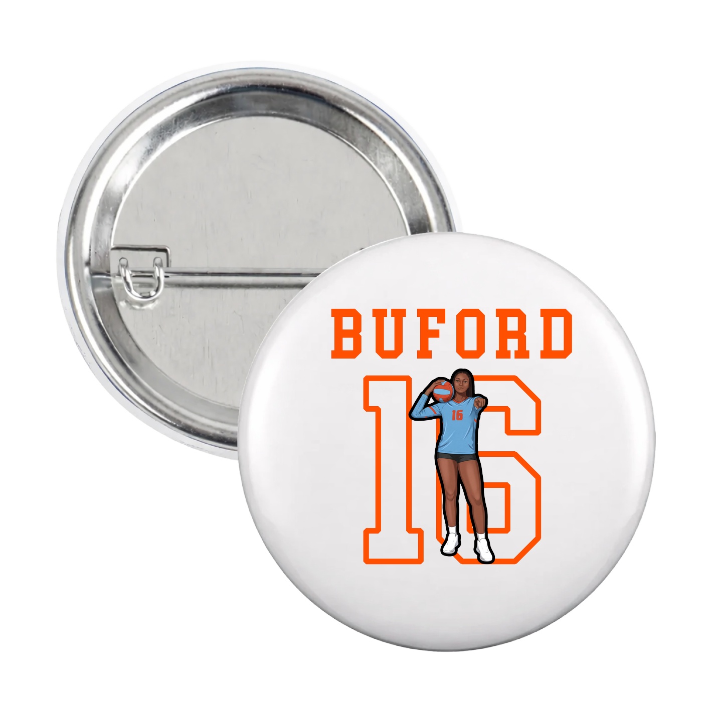 Game Day Button — Shirsey in White