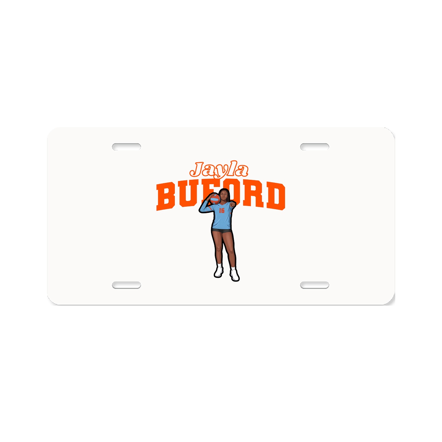 License Plate — Name Arch in Classic
