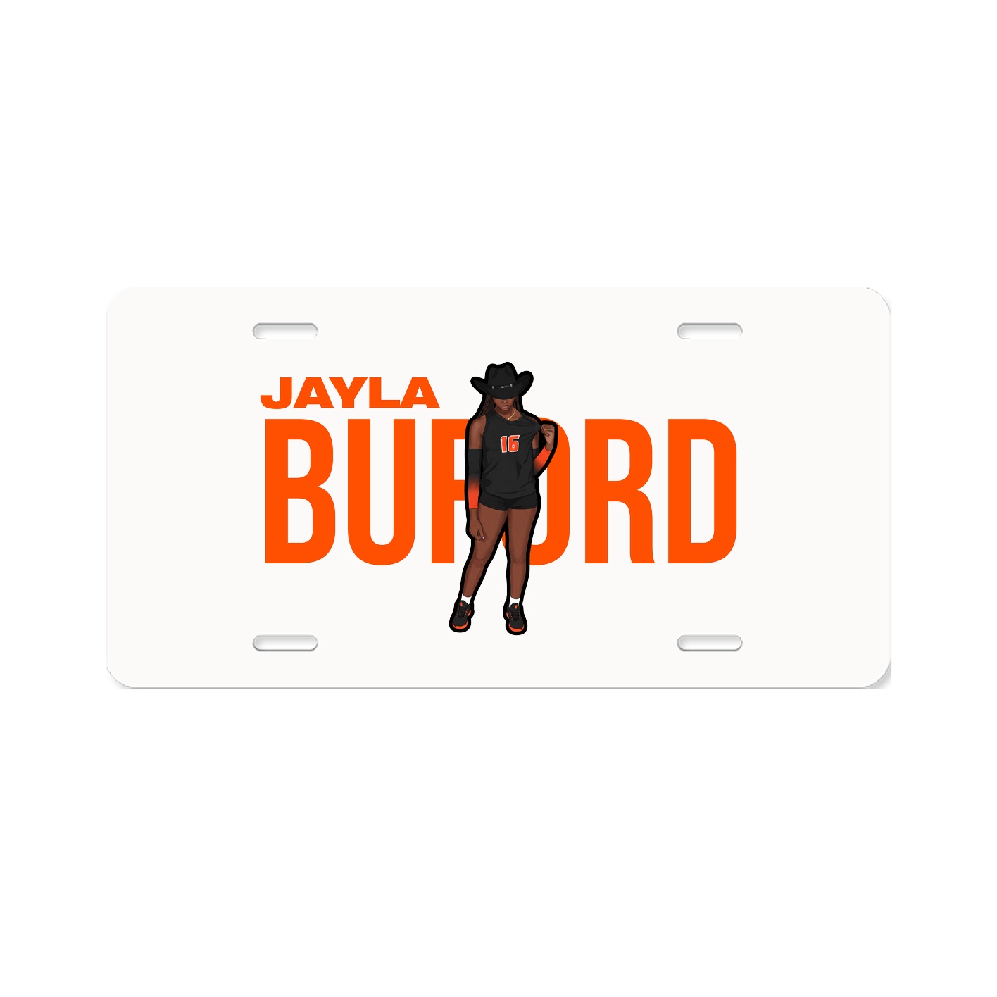 License Plate — Player Name in Classic