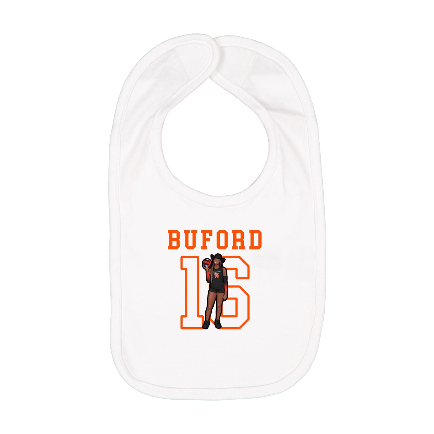 Infant Bib — Shirsey in White