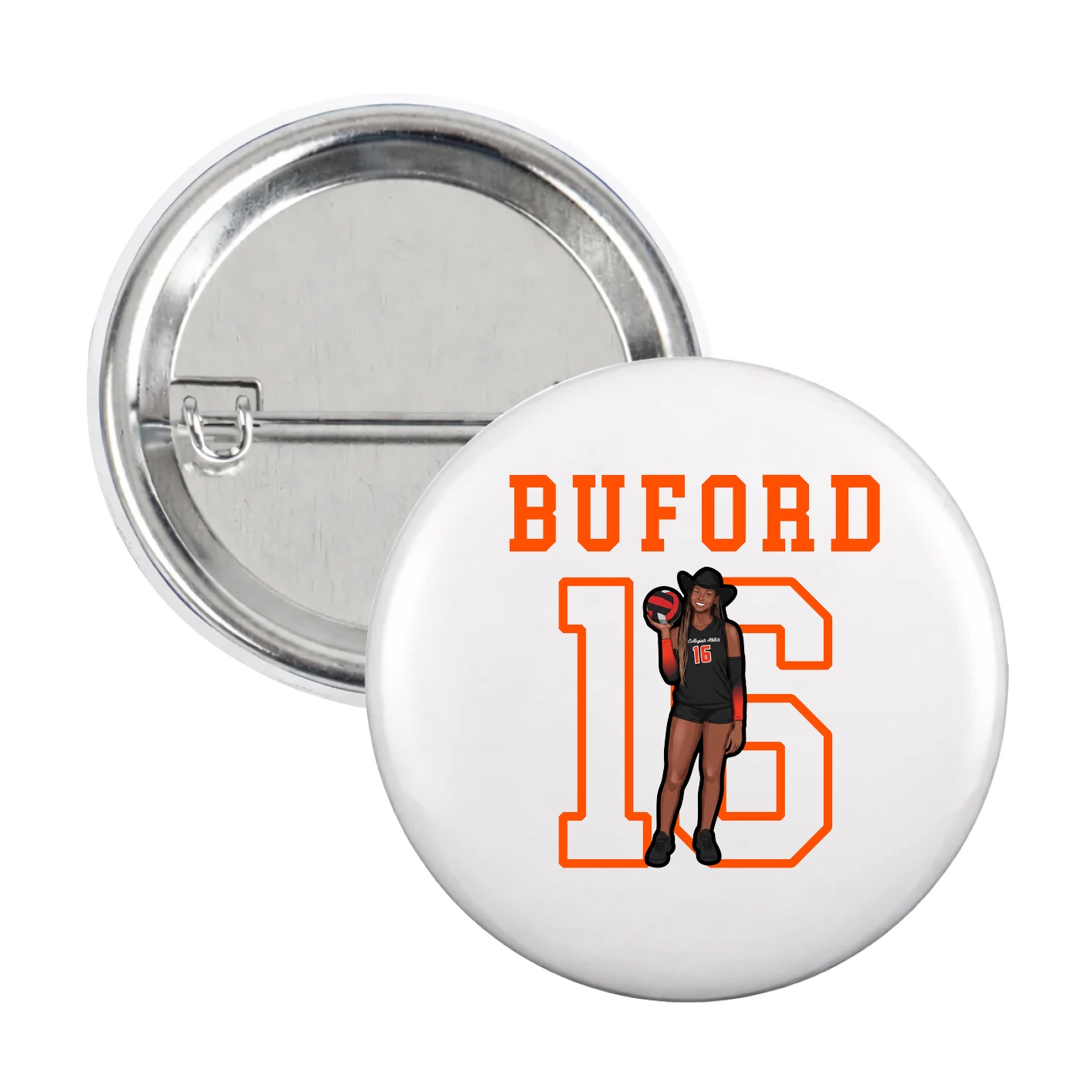 Game Day Button — Shirsey in White
