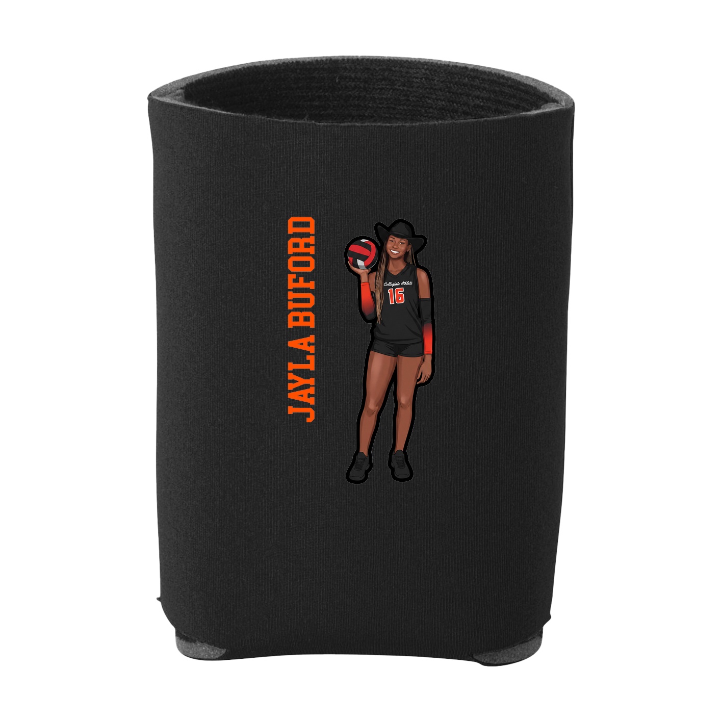 Can Holder — Name Vertical in Black