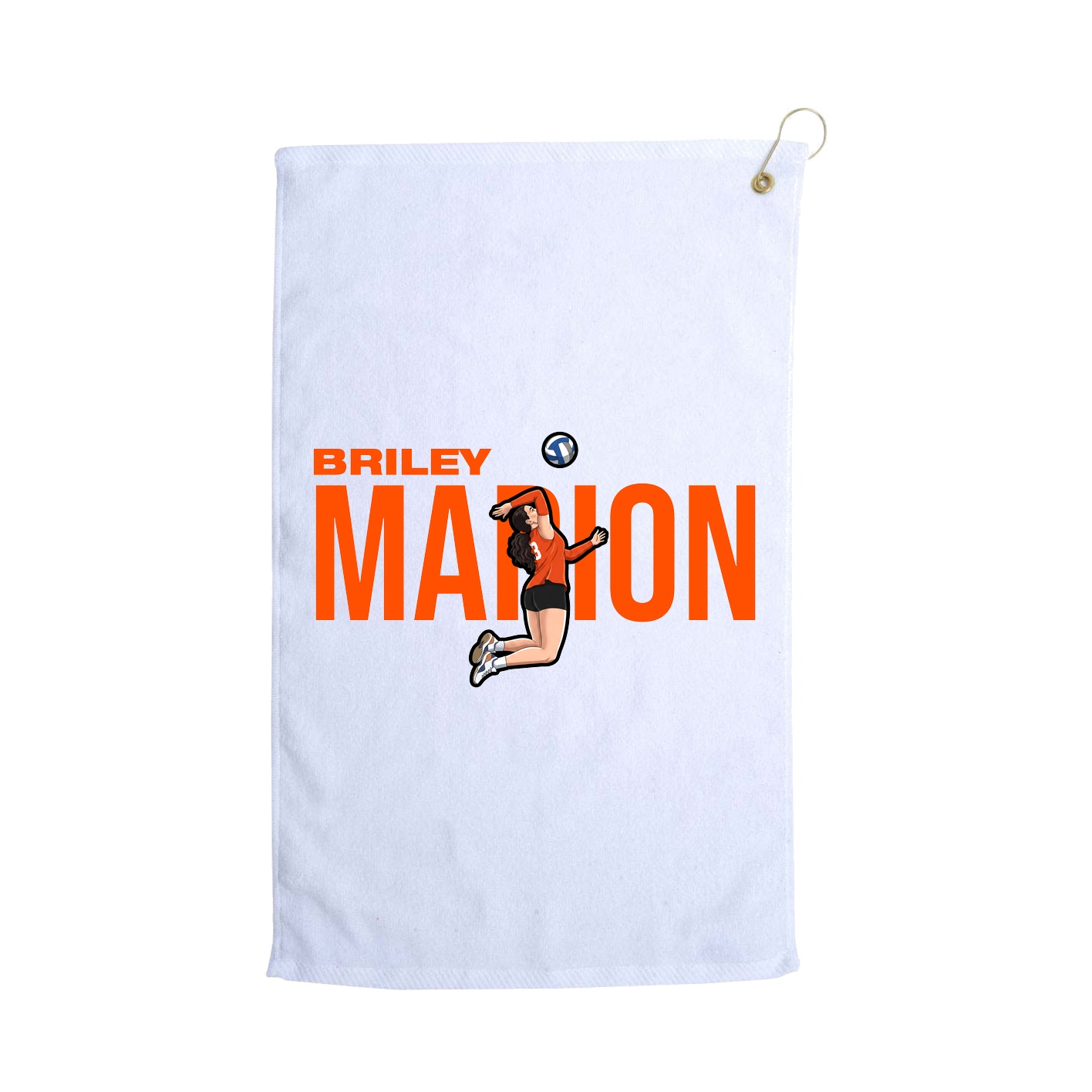 Golf Towel — Player Name in White
