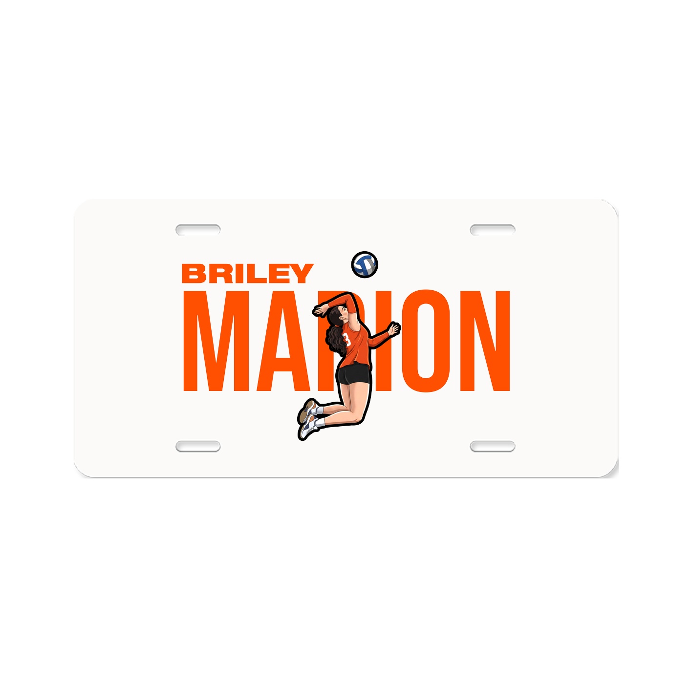 License Plate — Player Name in Classic
