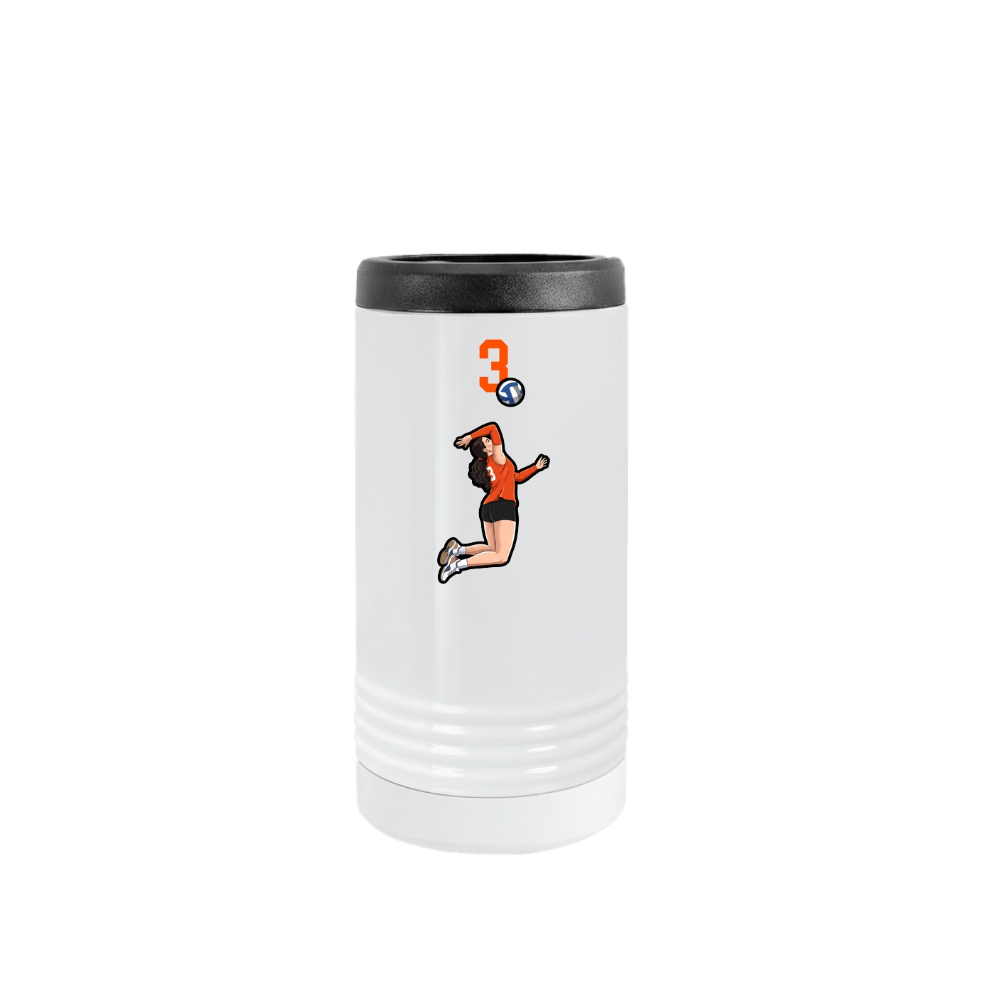 Slim Beverage Holder — Number Top in White
