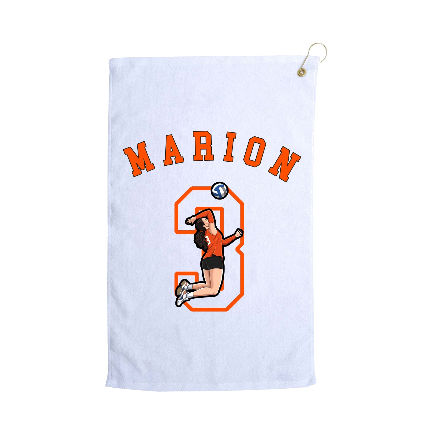 Golf Towel — Shirsey Arch in White