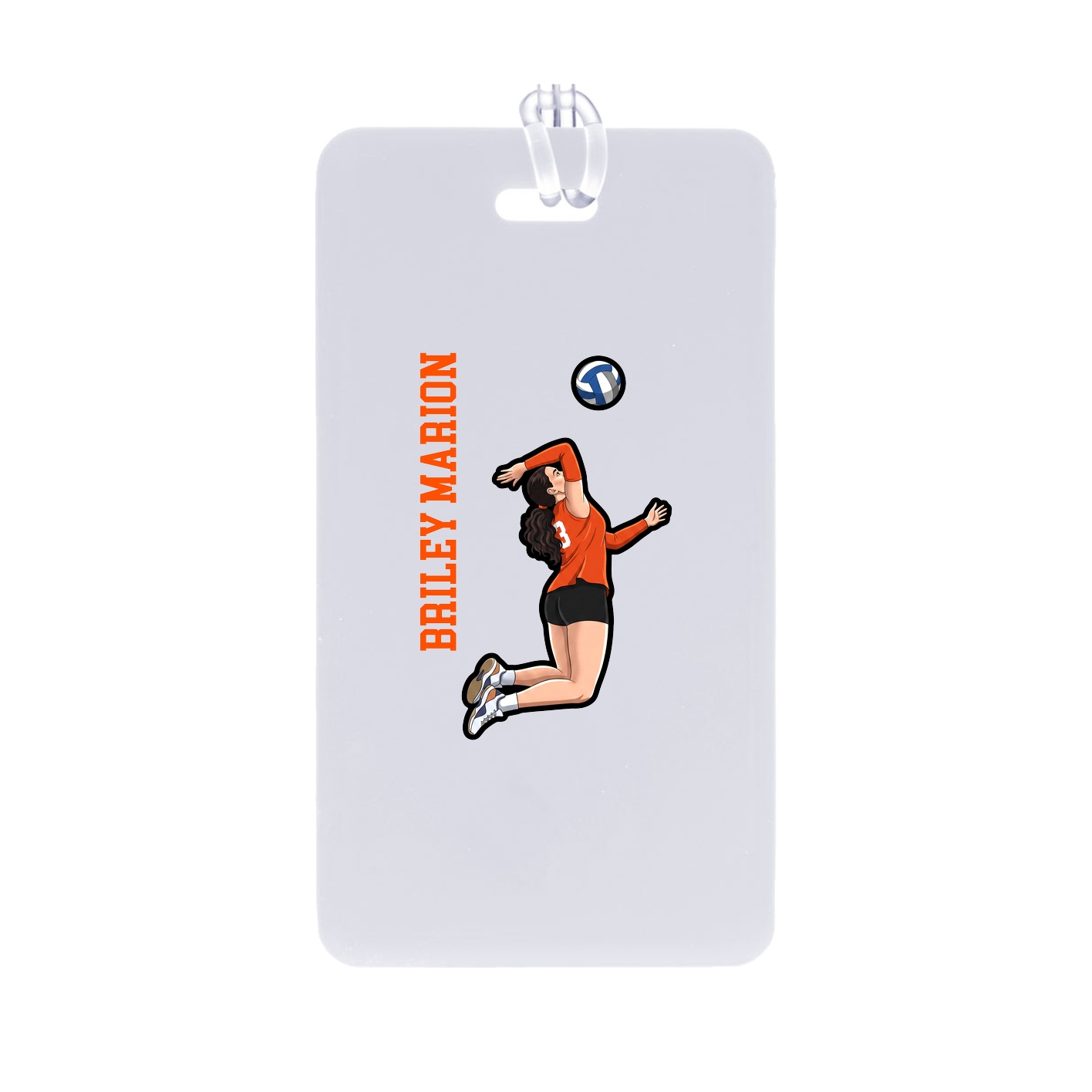 Bag Tag — Name Vertical in Classic