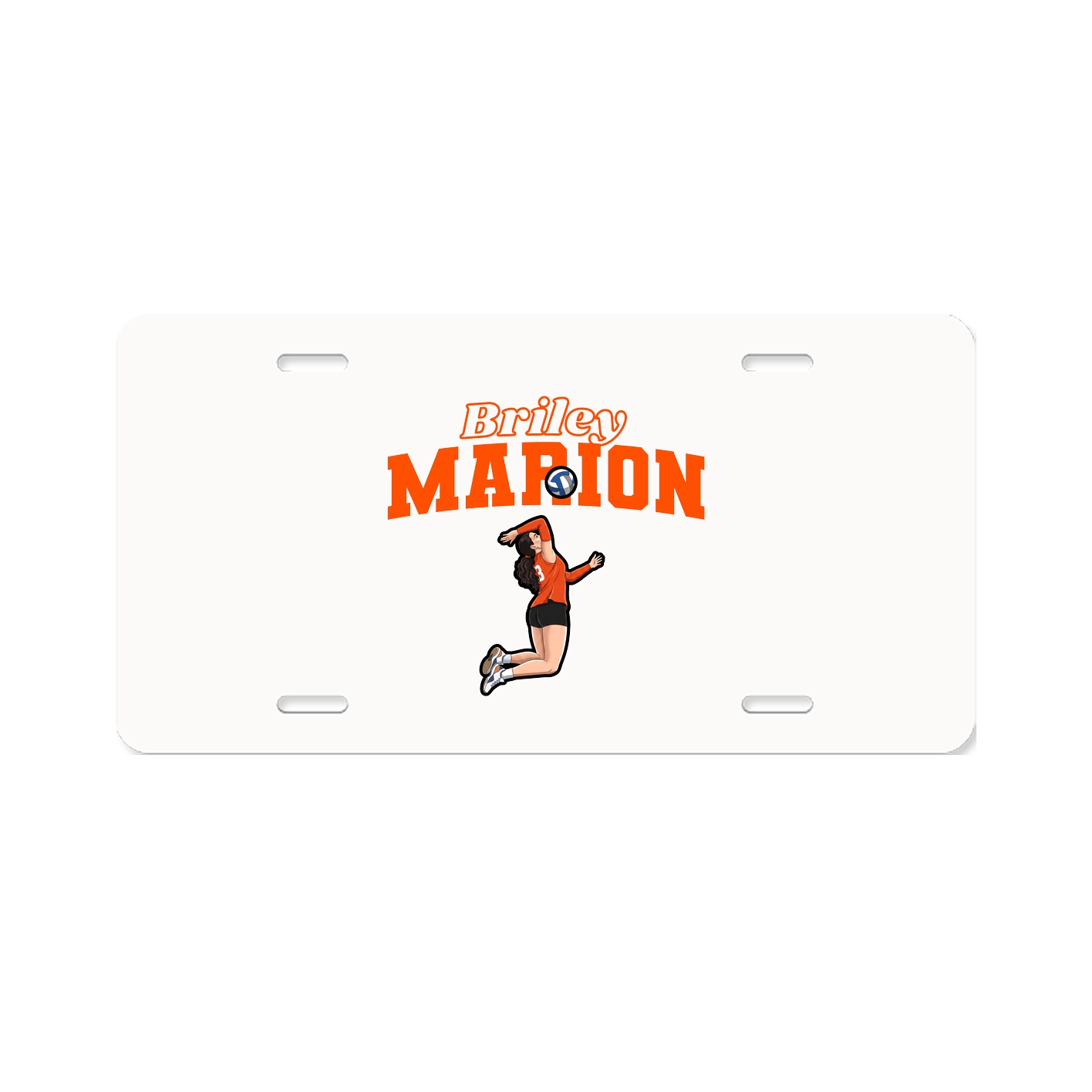 License Plate — Name Arch in Classic