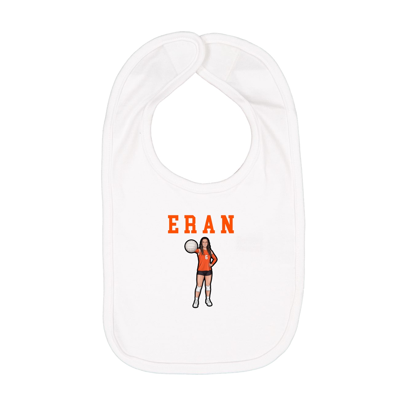 Infant Bib — Shirsey in White