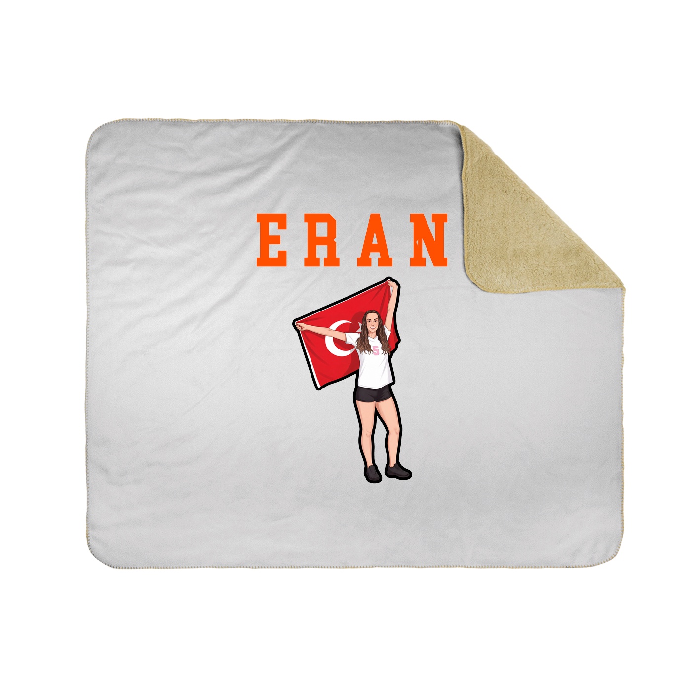 Throw Blanket — Shirsey in White