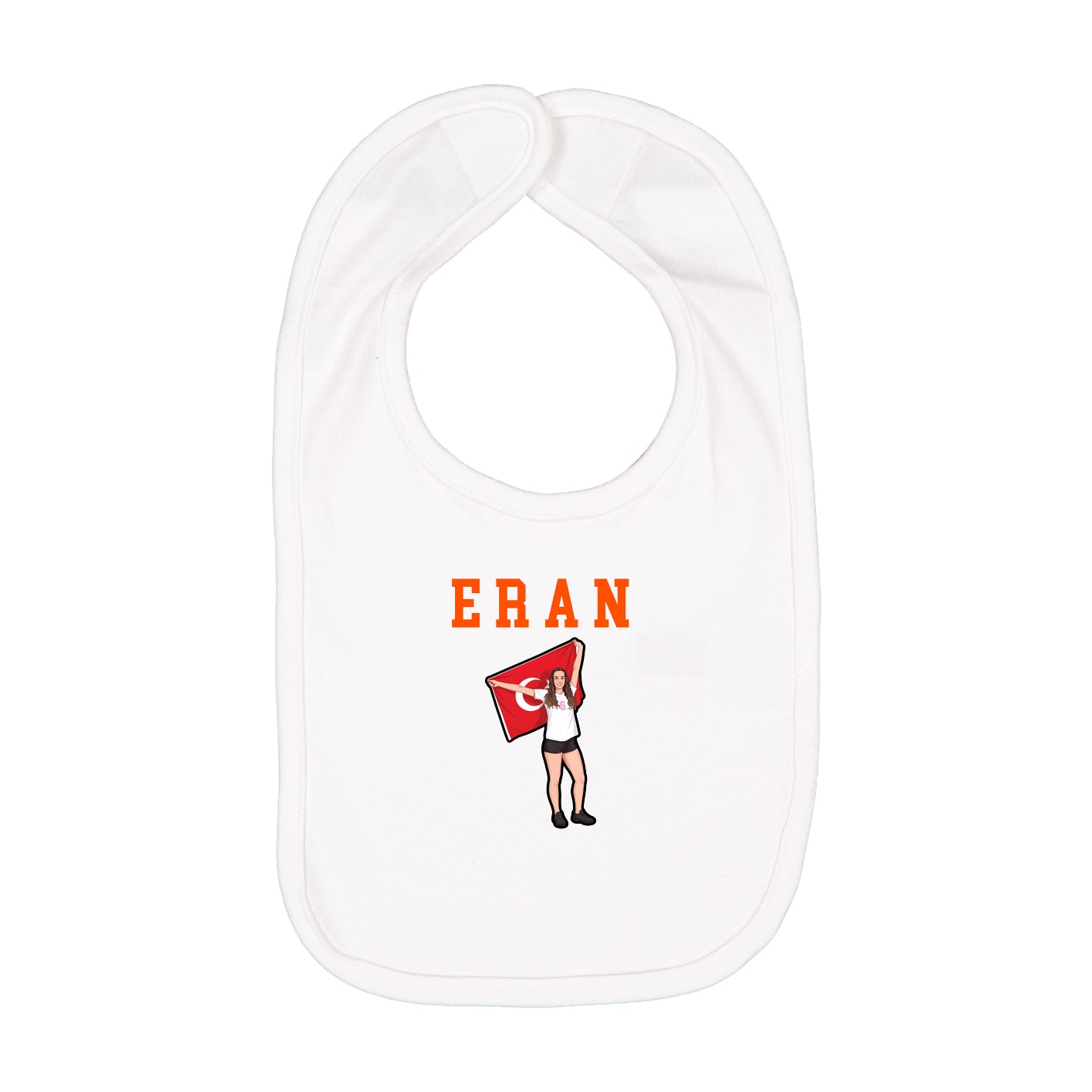 Infant Bib — Shirsey in White