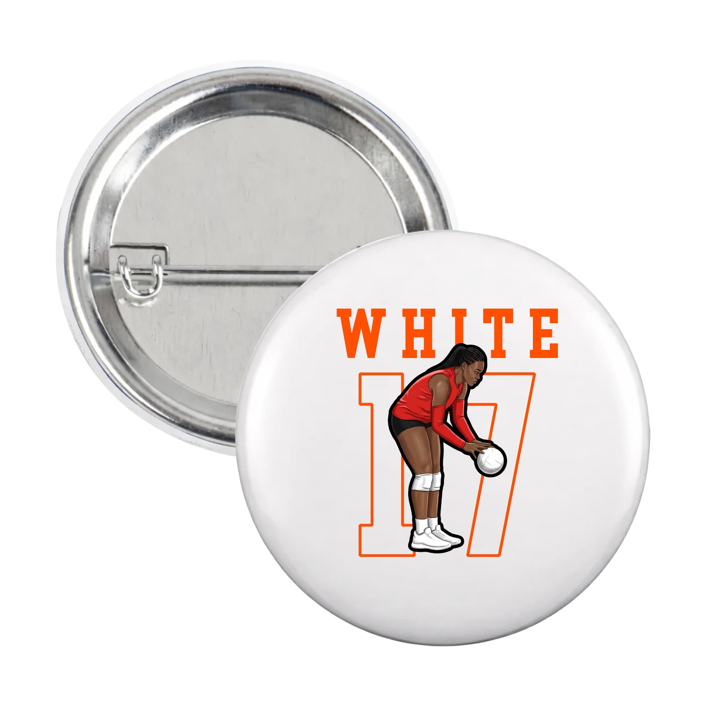 Game Day Button — Shirsey in White