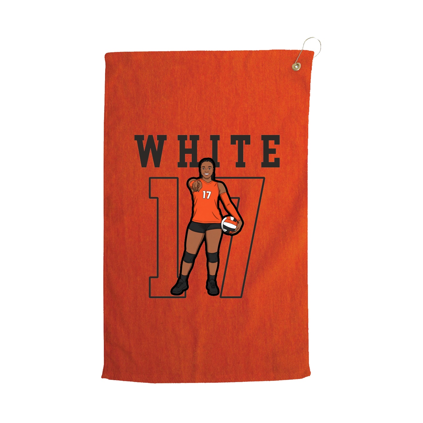 Golf Towel — Shirsey in Orange