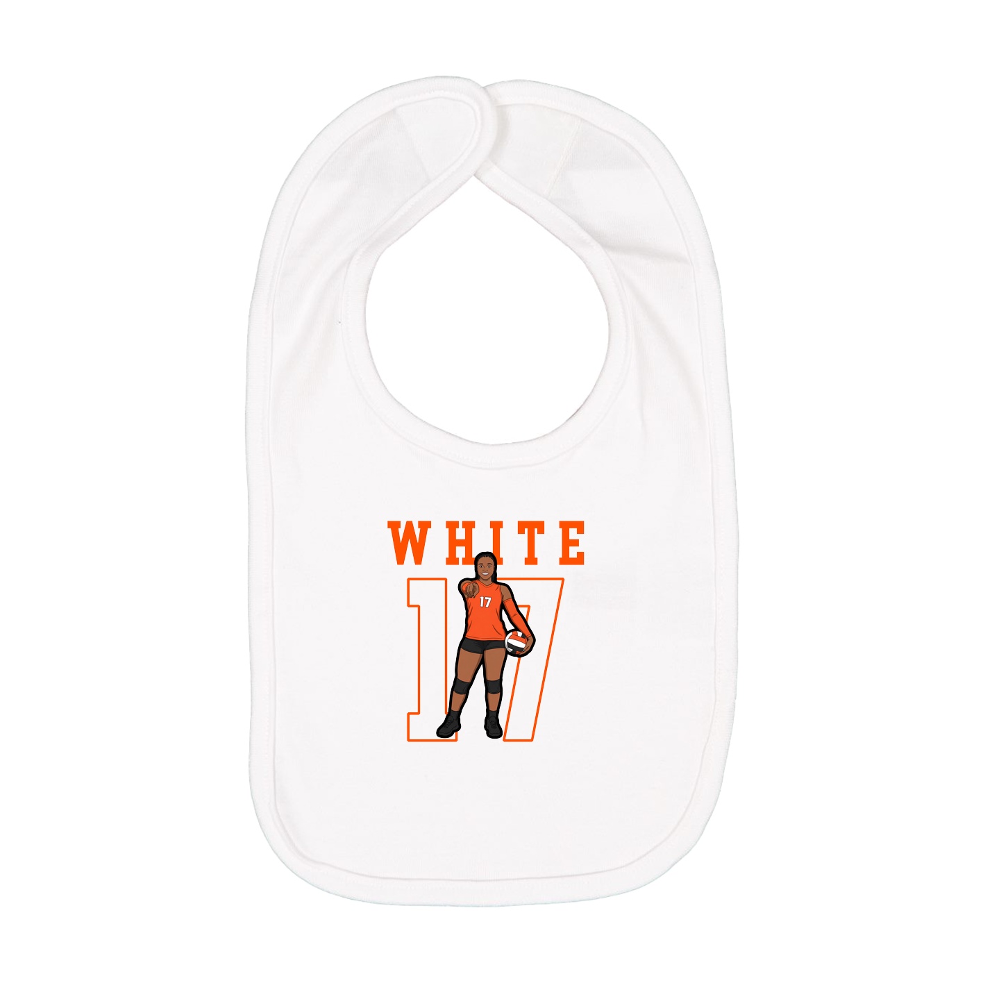 Infant Bib — Shirsey in White