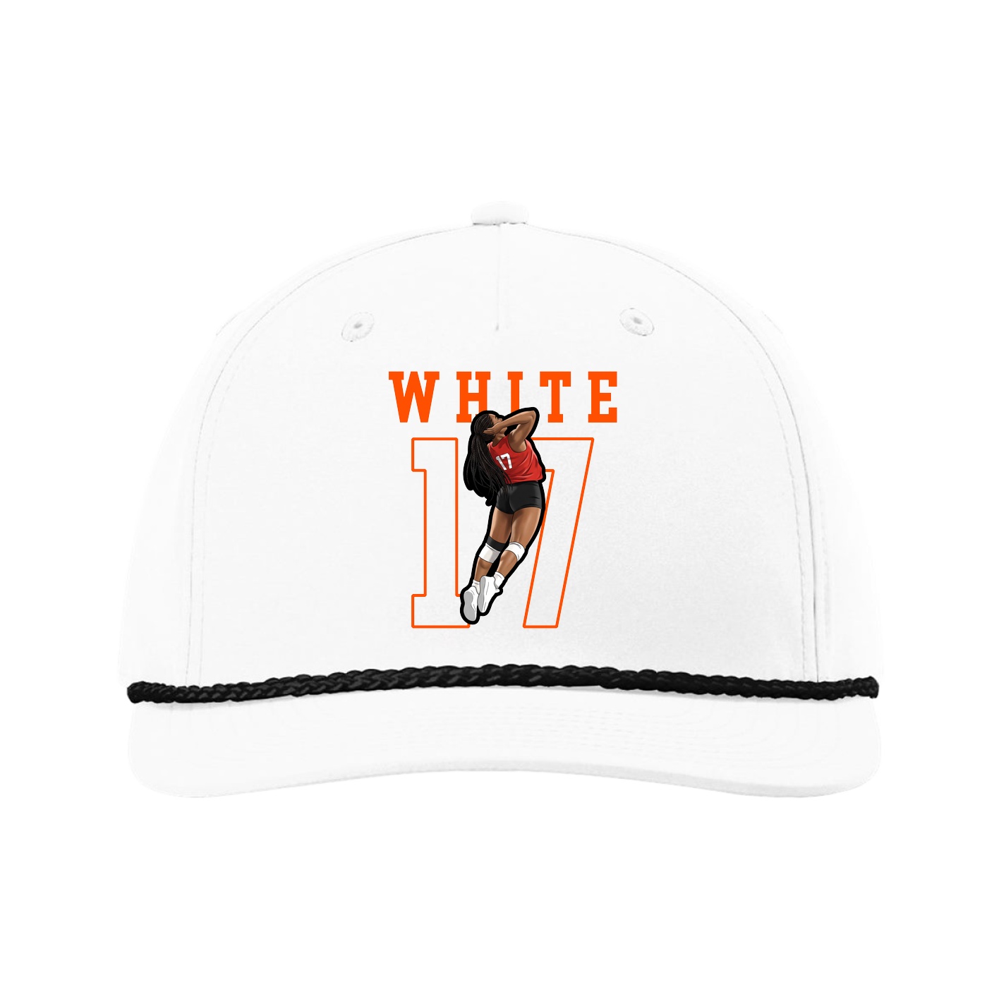 Five-Panel Classic Rope Cap — Shirsey in White