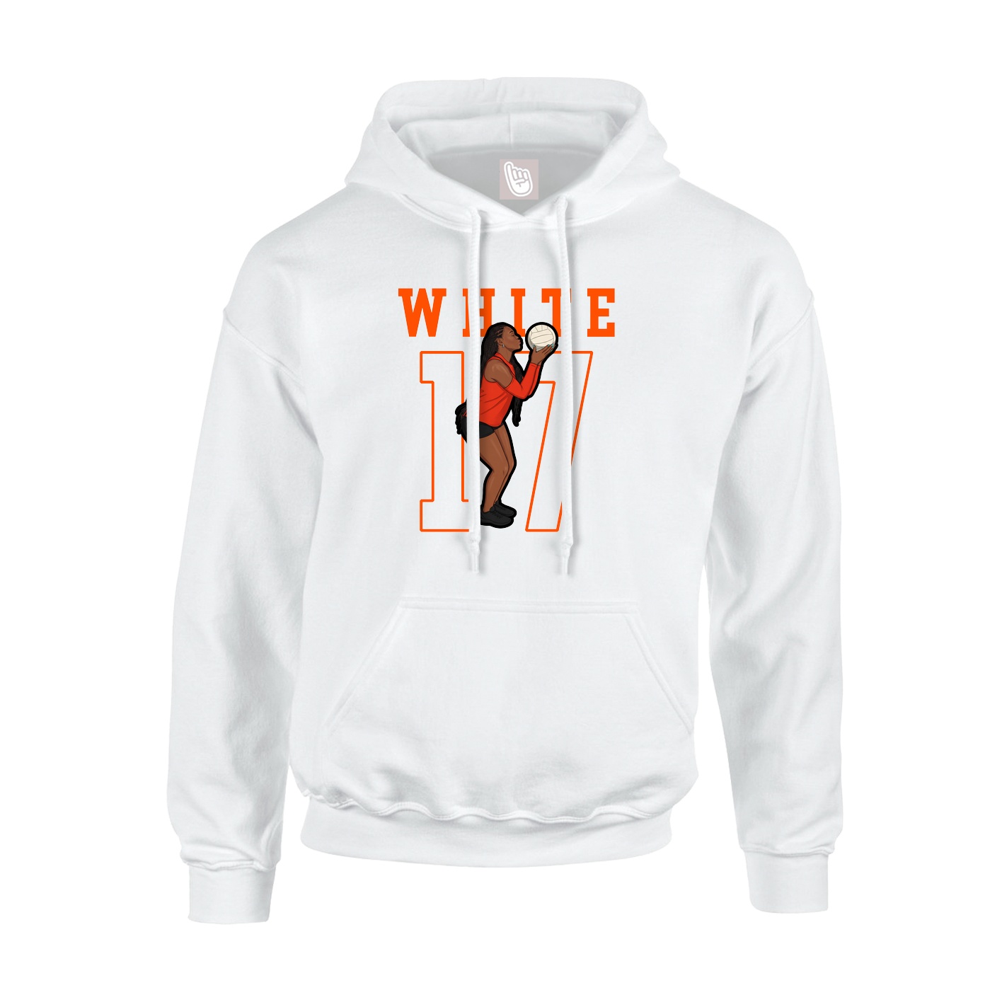 Hoodie — Shirsey in White