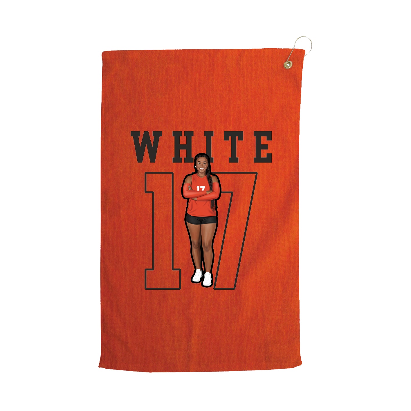 Golf Towel — Shirsey in Orange