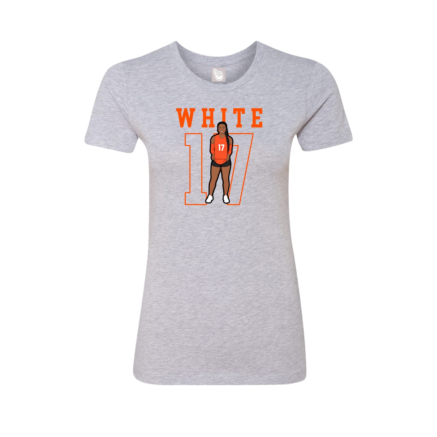 Fitted Women's Tee — Shirsey in Grey