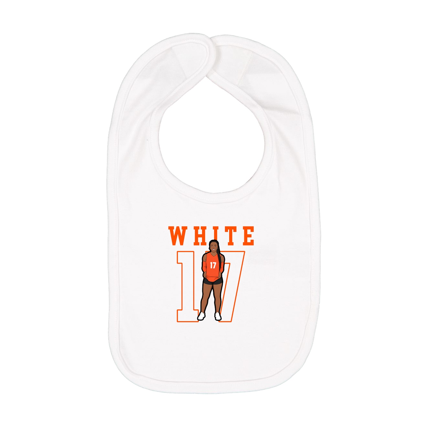 Infant Bib — Shirsey in White