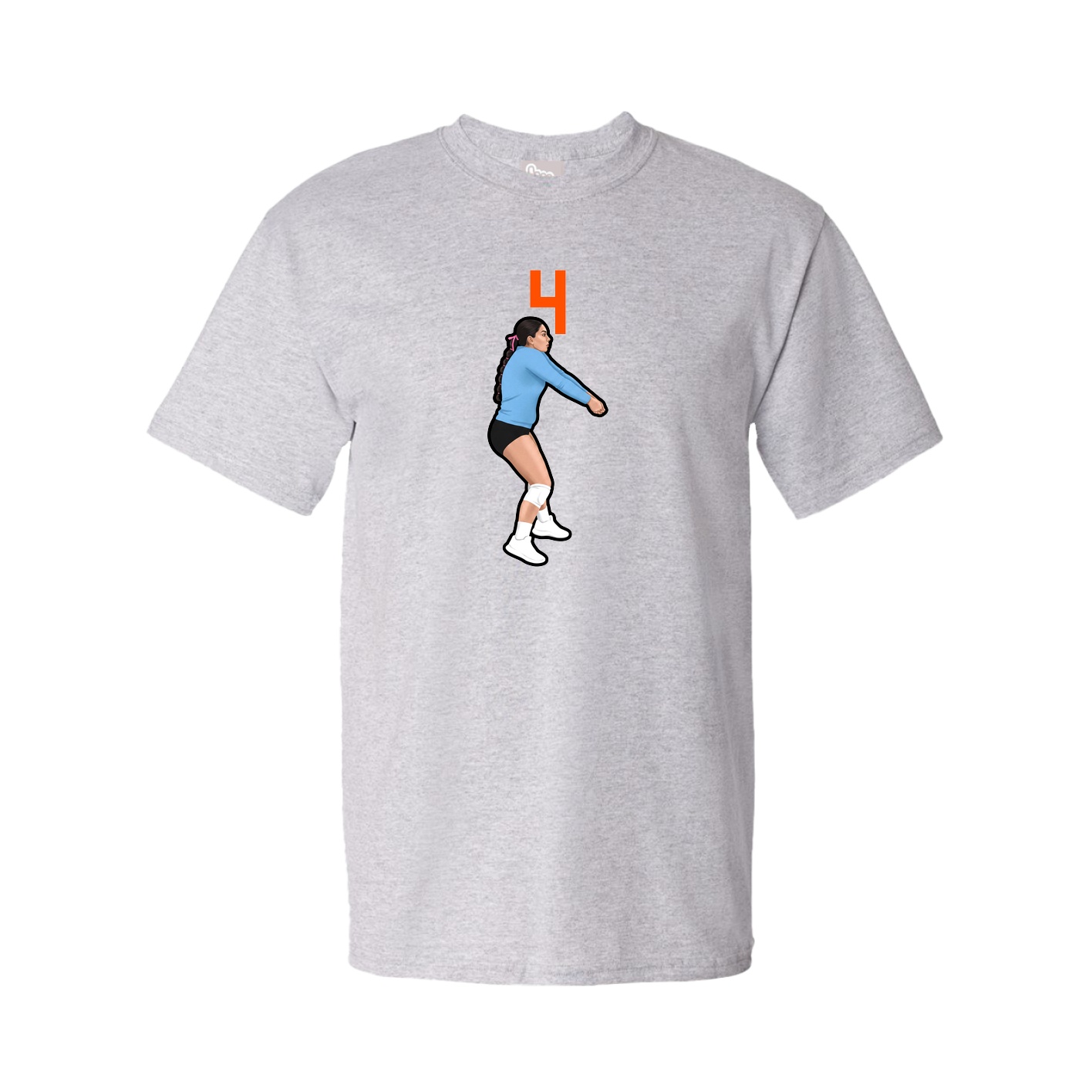 Tee — Number Top in Grey