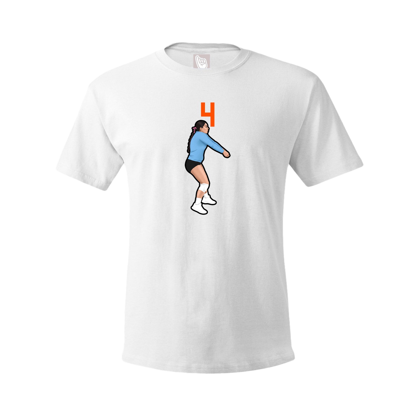 Tee — Number Top in White