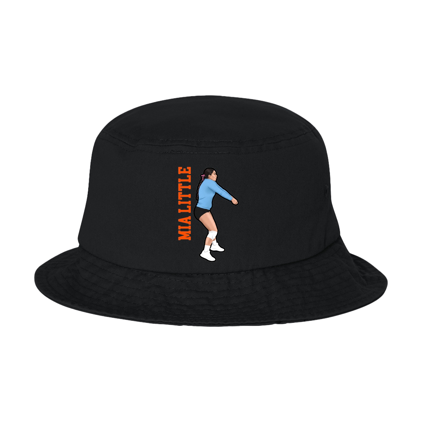 Bucket Cap — Name Vertical in Black