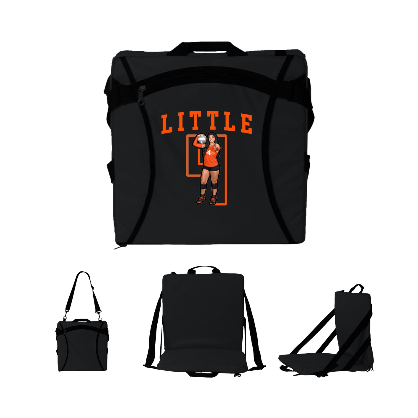 Folding Stadium Seat — Shirsey in Black
