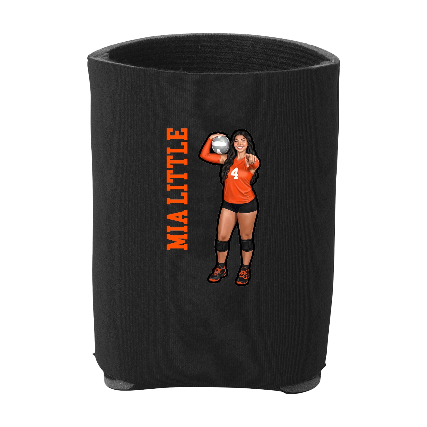 Can Holder — Name Vertical in Black